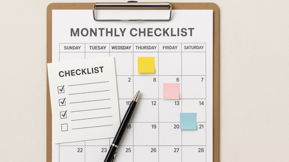 経理業務の月次チェックリスト