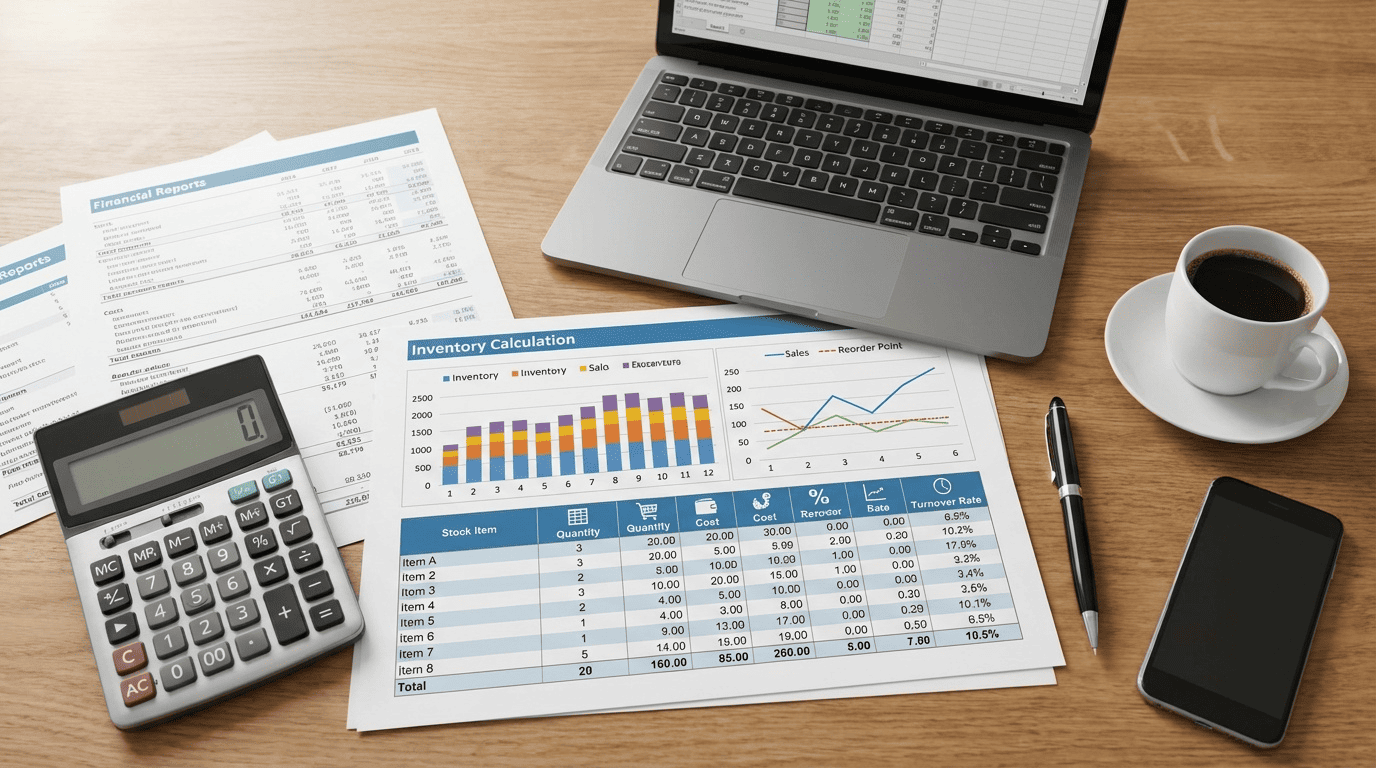 在庫日数を計算する経営分析