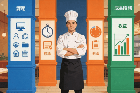 専門家への投資が生み出すリターン(利益増加と時間創出)を示すROI図解